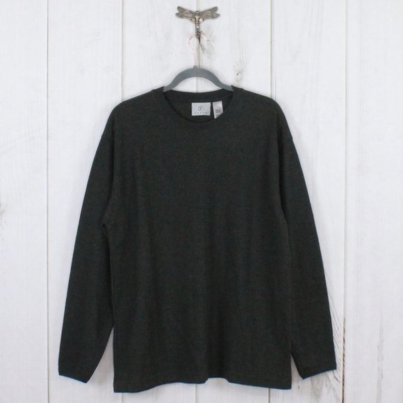 Farah Other - Farah Charcoal Gray Crew Neck Cotton Blend Pullover Sweater Size L